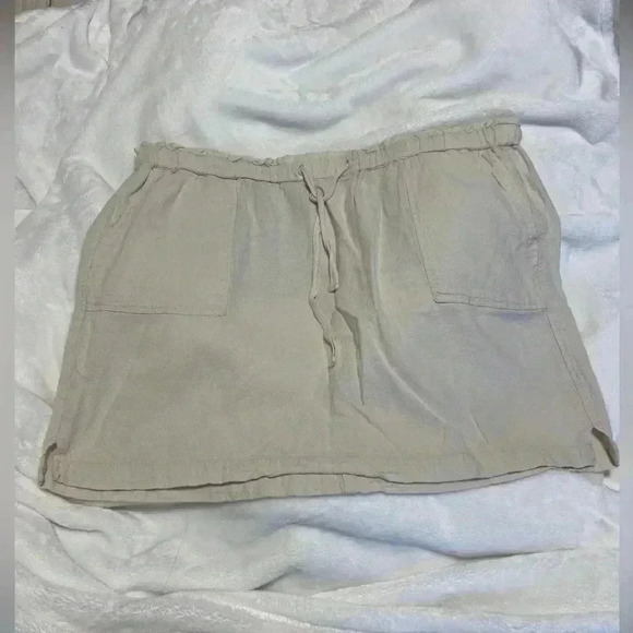 Linen Mini Skirt Caslon size 2XL - Picture 1 of 7